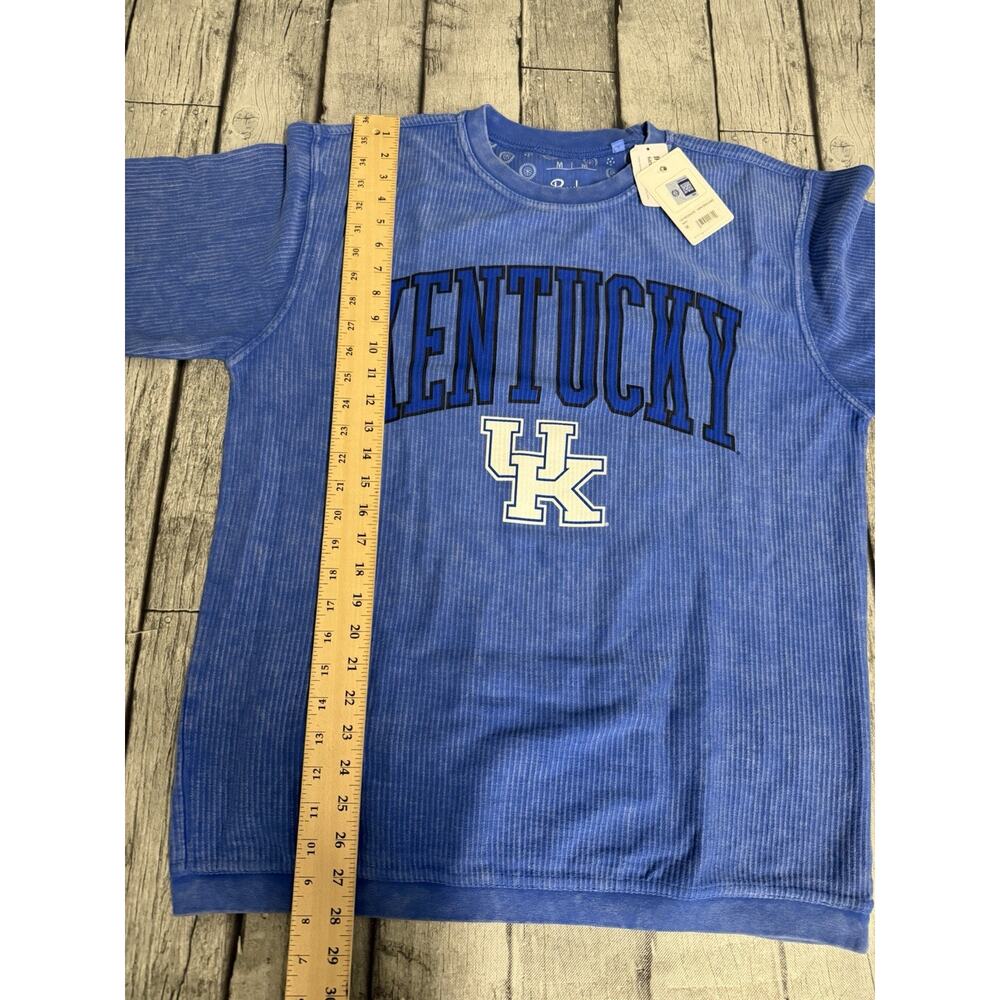 NWT Women’s Pressbox Kentucky Wildcats Ribbed Crewneck Sweatshirt Medium Oversiz - Picture 7 of 8